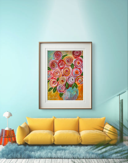Joyful Blooms Fine Art Giclée Print