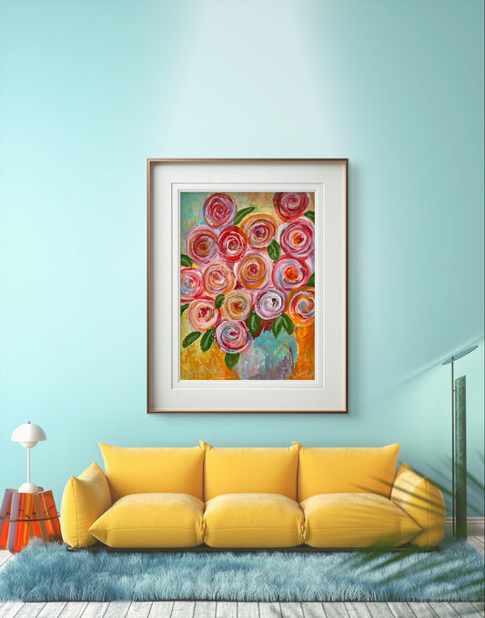 Joyful Blooms Fine Art Giclée Print