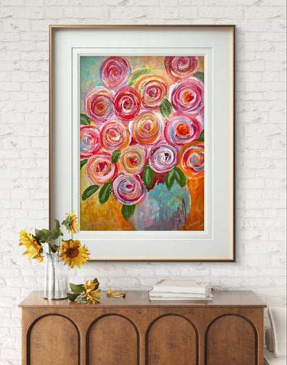 Joyful Blooms Fine Art Giclée Print