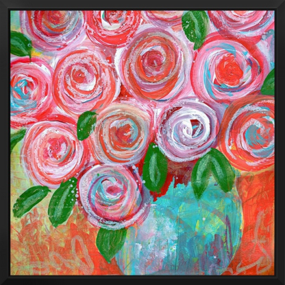 Joyful Blooms Fine Art Canvas Giclée