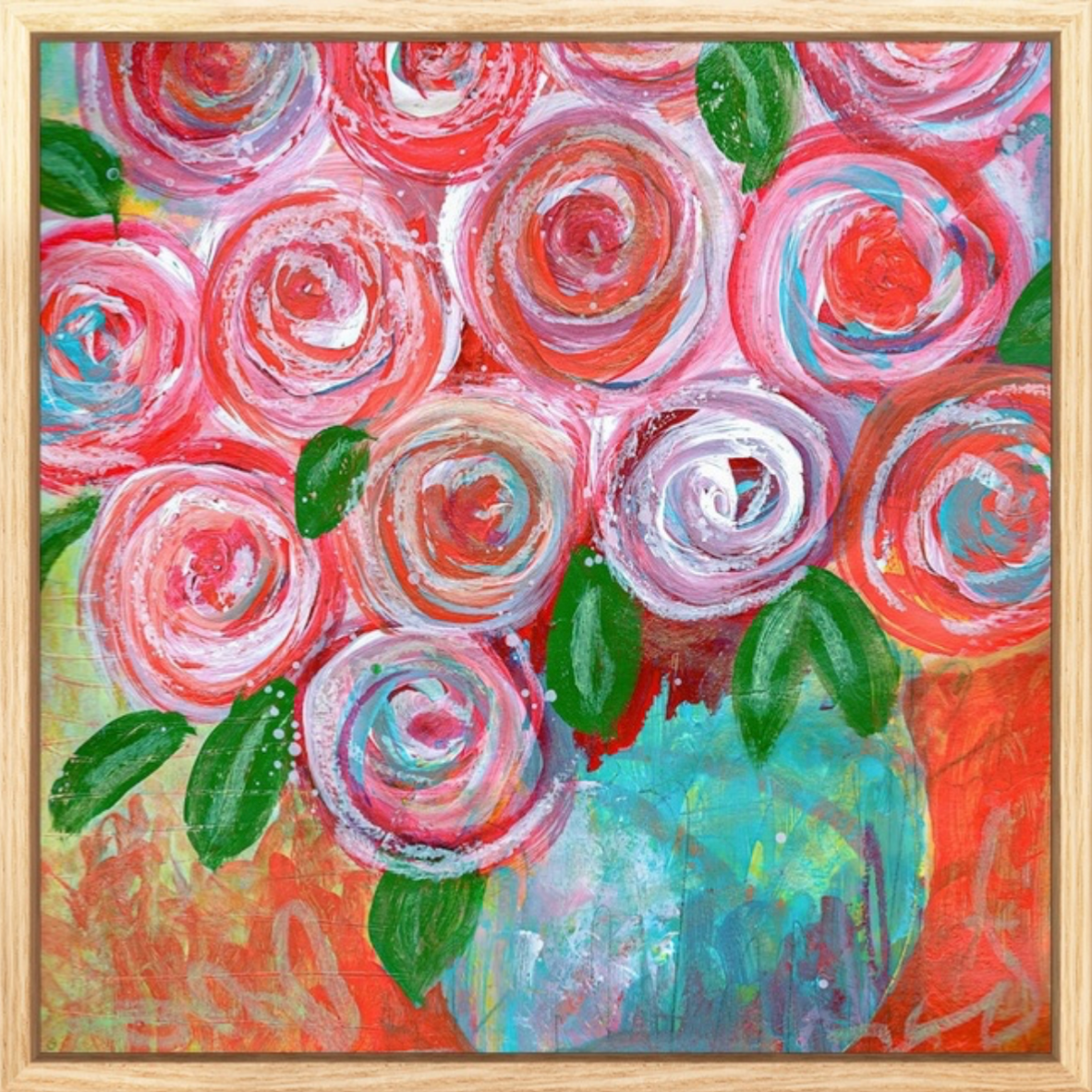 Joyful Blooms Fine Art Canvas Giclée