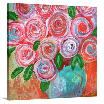 Joyful Blooms Fine Art Canvas Giclée