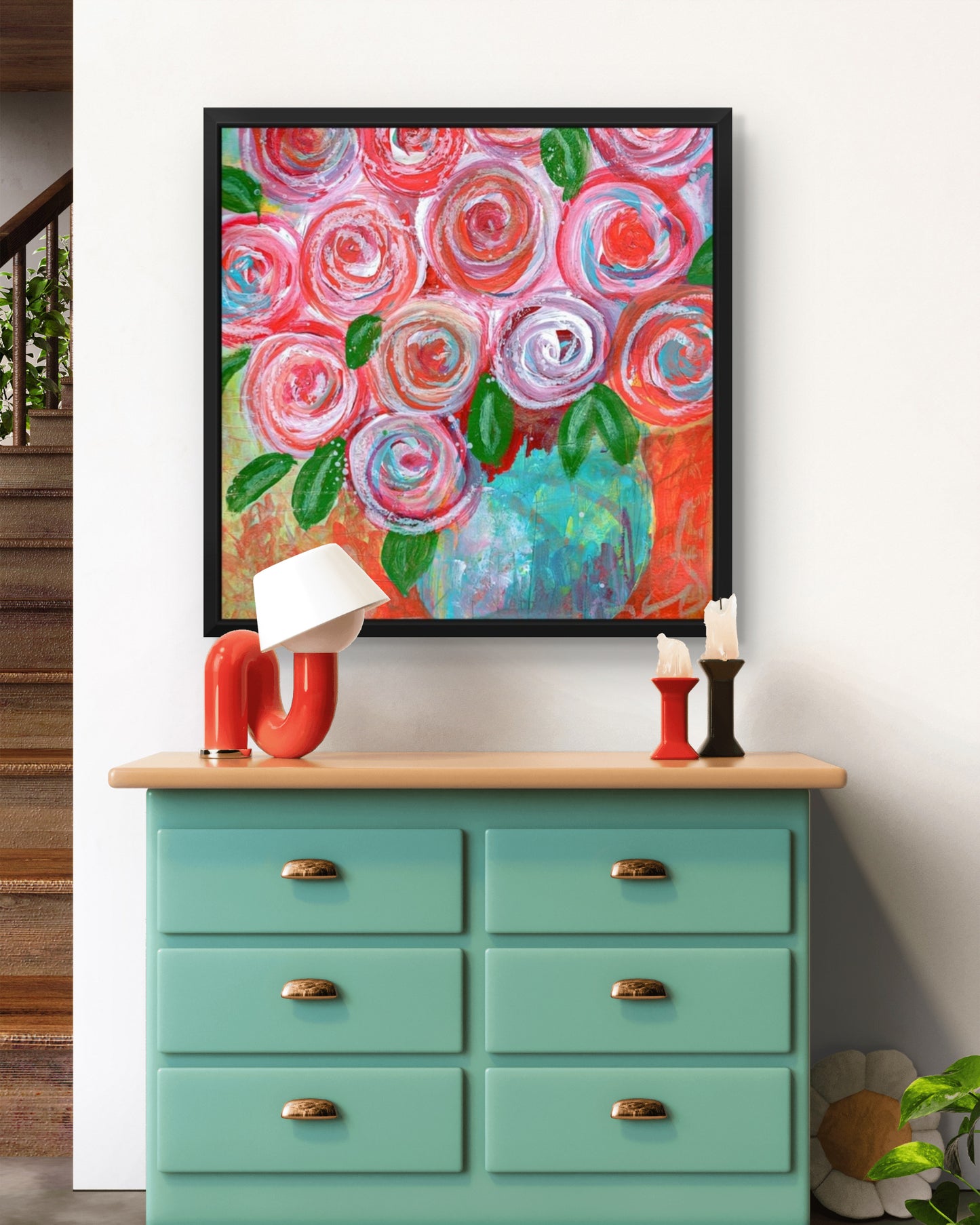Joyful Blooms Fine Art Canvas Giclée