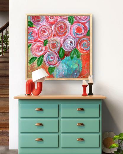 Joyful Blooms Fine Art Canvas Giclée