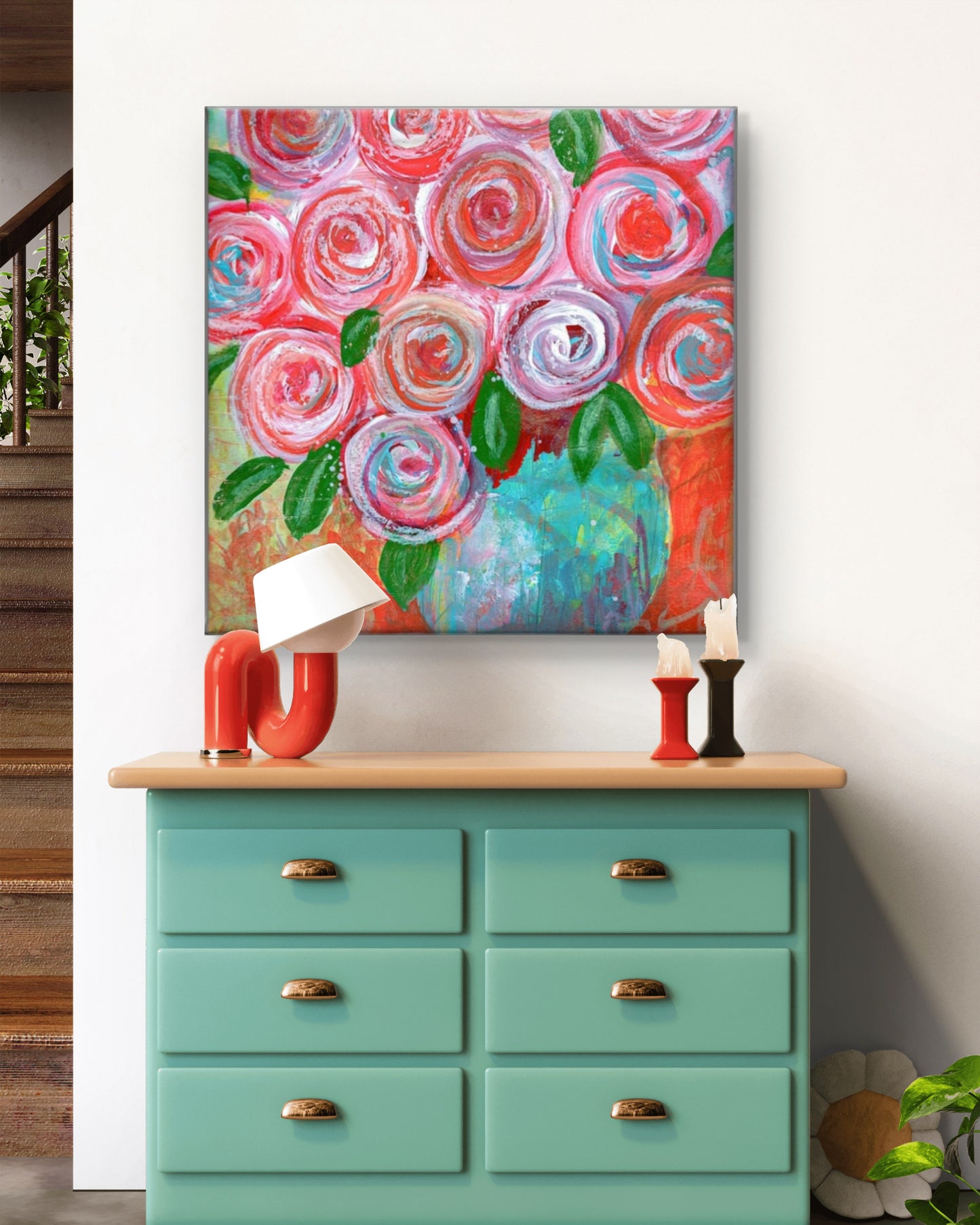Joyful Blooms Fine Art Canvas Giclée