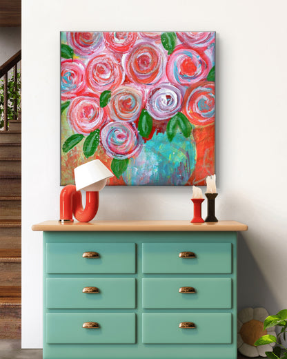 Joyful Blooms Fine Art Canvas Giclée