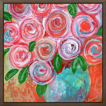 Joyful Blooms Fine Art Canvas Giclée