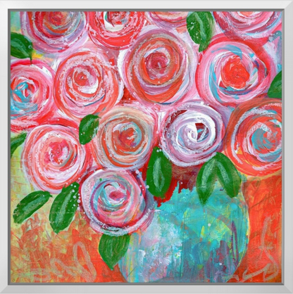 Joyful Blooms Fine Art Canvas Giclée