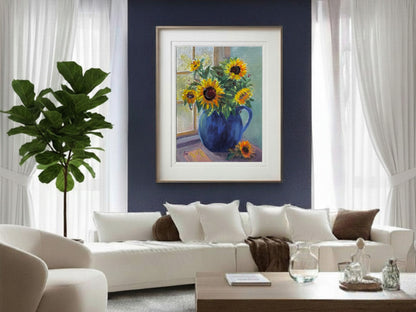 A Promise Fulfilled Fine Art Giclée | Original Sunflower Still Life Painting | Christian Fine Art by Lori Datus