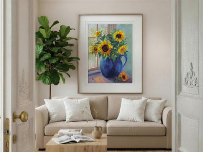 A Promise Fulfilled Fine Art Giclée | Original Sunflower Still Life Painting | Christian Fine Art by Lori Datus
