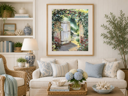 Invitation Fine Art Giclée Print | Christian Garden Gate Wall Art | Lori Datus Fine Art