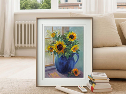 A Promise Fulfilled Fine Art Giclée | Original Sunflower Still Life Painting | Christian Fine Art by Lori Datus