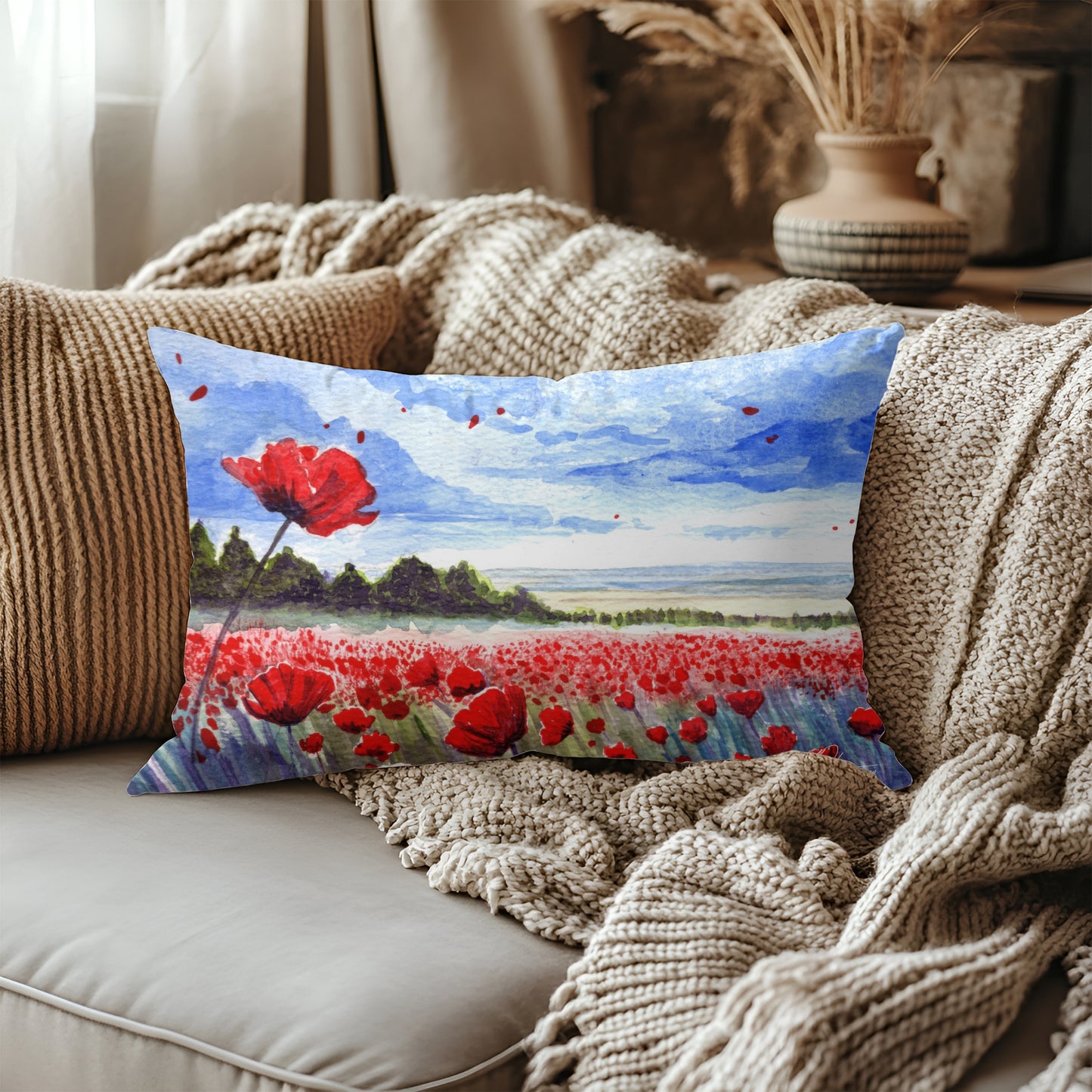 Fields of Freedom Artisan Lumbar Pillow Case