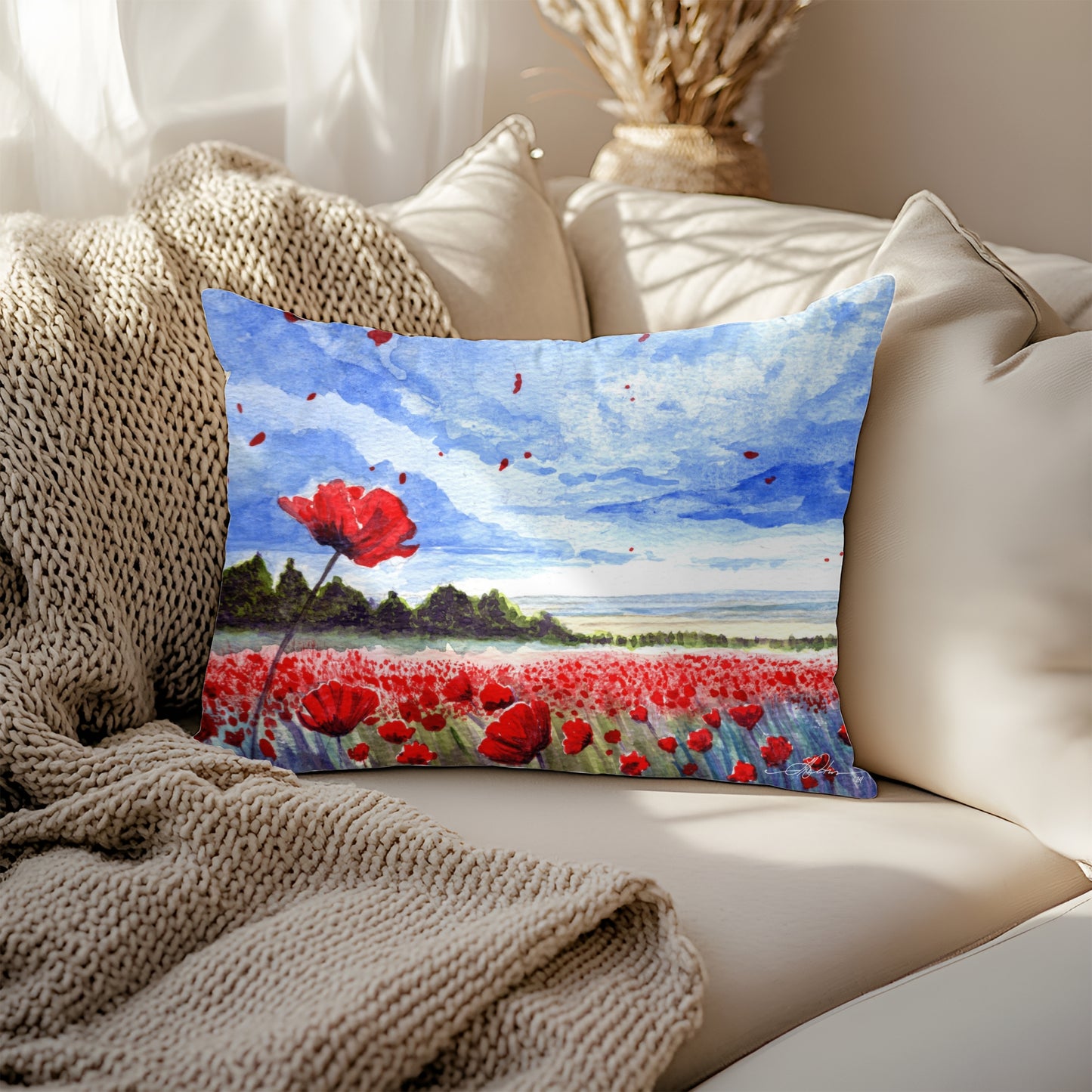 Fields of Freedom Artisan Lumbar Pillow Case