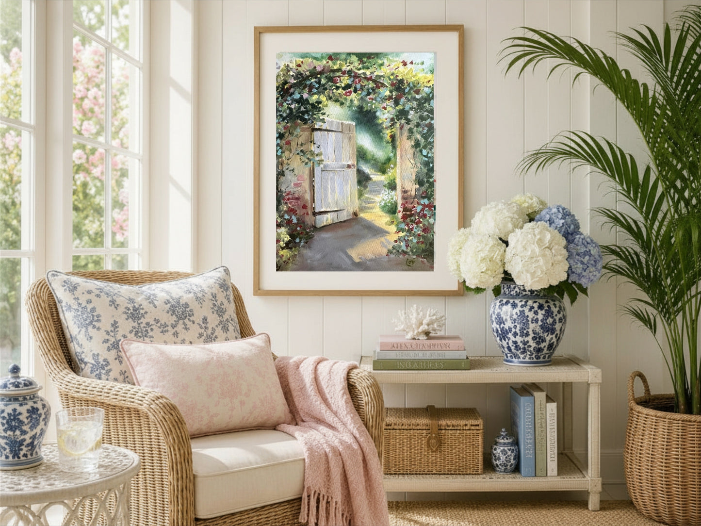 Invitation Fine Art Giclée Print | Christian Garden Gate Wall Art | Lori Datus Fine Art