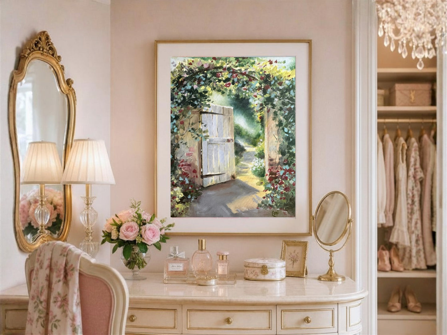 Invitation Fine Art Giclée Print | Christian Garden Gate Wall Art | Lori Datus Fine Art