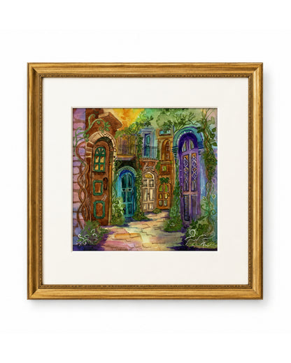 Ask, Seek, Knock - Original Watercolor