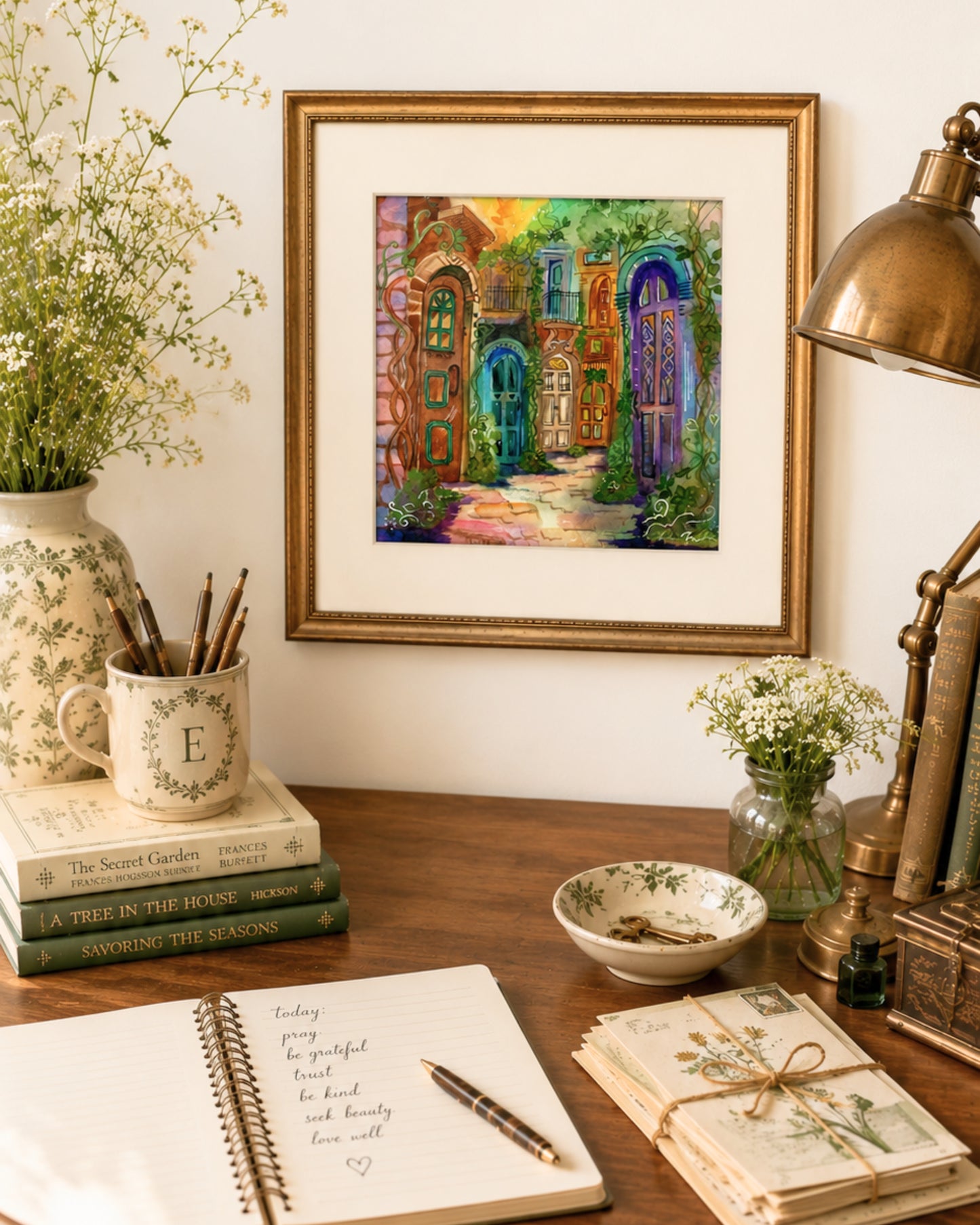 Ask, Seek, Knock - Original Watercolor
