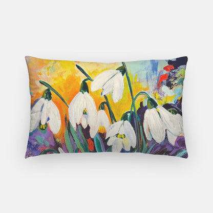 Snowdrop Artisan Lumbar Pillow Case