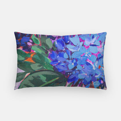 Hydrangea Harmony Artisan Lumbar Pillow Case