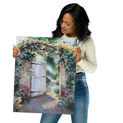 Invitation Fine Art Giclée Print | Christian Garden Gate Wall Art | Lori Datus Fine Art