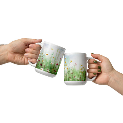 Everlasting Bloom 15oz White Glossy Mug