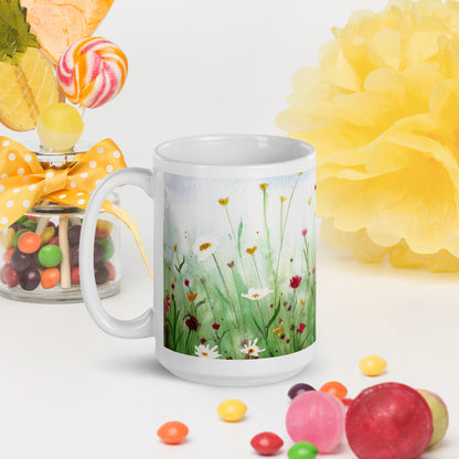 Everlasting Bloom 15oz White Glossy Mug