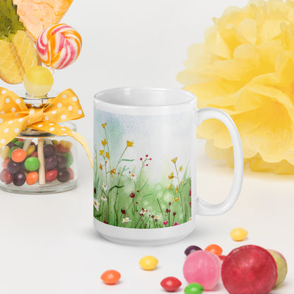 Everlasting Bloom 15oz White Glossy Mug
