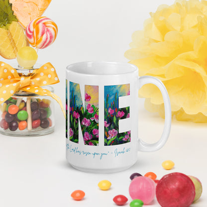 Shine 15oz White Glossy Mug